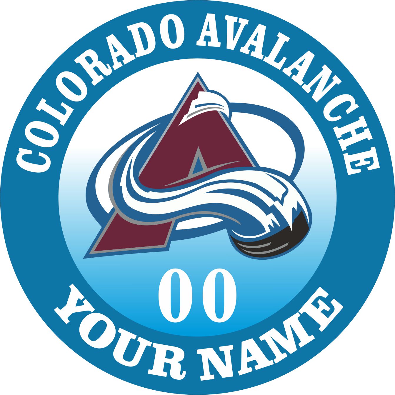 Colorado Avalanche Customized Logo iron on paper